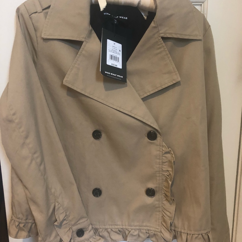 NWT Cropped trench jacket- Target WhoWhatWear!